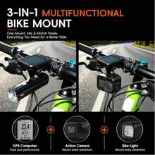 6MSKS 1pc Front Mount Bracket, Bicycle Computer Mount Extension, Extended Base For Installation On Bicycle And Scooter Handlebars - Black - View 7
