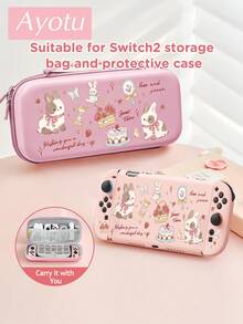 Ayotu مناسب لجهاز Switch 2 الجديد 2025، غلاف وحدة التحكم بنمط الأرنب والوردة والنجمة، مجموعة تشمل بطانية حماية، حقيبة تخزين، بطانية حماية لوحدة التحكم Joy-Con وإكسسوارات متعددة الأنماط الأخرى، خيار مثالي كهدية للعودة إلى المدرسة - مشاهدة 10