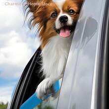 1pc Blue Dog Car Window Chin Support Pad, Soft Foam Pet Window Protection Cushion, Universal Dog Head Support, Suitable For Car SUV Truck, Comfortable Travel Accessory, Prevent Neck Fatigue And Window Scratches - M - View 5