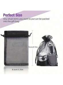 50pcs 4x6 Inch Luxury Hard Mesh Drawstring Jewelry Bags - Wedding Party Christmas Gift Bags And Organizers - Reusable, Soft - Multiple Styles - View 7