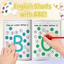 ABC Alphabet Learning & Phonics Practice Notebooks, Letter Recognition, Beginning Sounds, Letter Sound Identification, Picture Matching, Dab & Color Activities, Early Reading Skills, English Learning Activities, Home Classroom Back To School Supplies - ABC & Phonics Practice - View 9