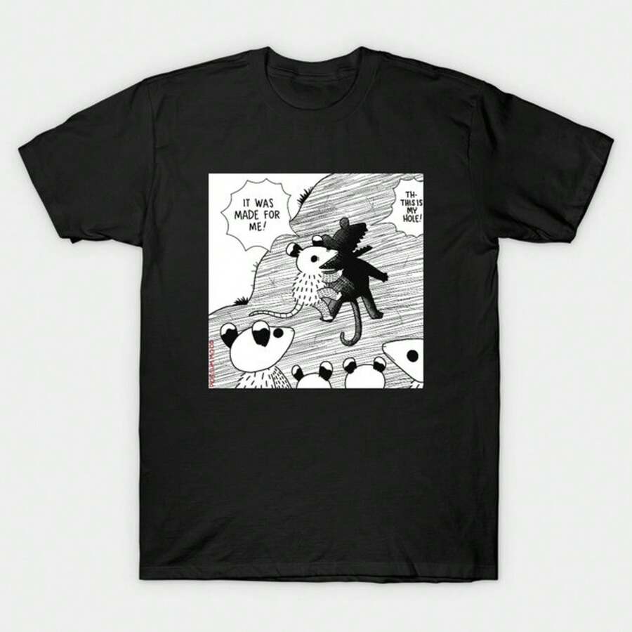Unisex-This Is My Hole T-Shirt-Streetwear,Y2k,Herren,Pasha Style,Herbst Outfit,Essentials,Baumwolle Herren,Vintage,Personnalisé,Hombre Ropa,Swag,Natal - Schwarz - Übersicht 1