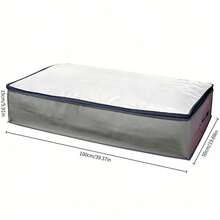 Multi‑Size Under‑Bed Storage Boxes With Transparent Visible Lids, Zipper Closure, Side Handles, Dust‑Proof And Moisture‑Resistant. Suitable For Storing Quilts And Clothes To Save Household Storage Space. - Multiple Specifications - View 10