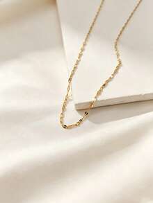 1pc Mixed Style Necklace Chain Bulk Round Snake Chain, O-Ring Chain, Blade Chain, Lip Chain, OT Chain, Grid Chain, Etc. Suitable For DIY Pendant Jewelry Making Materials, Suitable For Women's Daily Wear - Multicolor - View 18