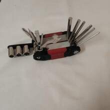 16-In-1 Portable Multi-Function Repair Tool, Folding Combination Hex Wrench, Bicycle Repair Tool Set - Multicolor - View 9
