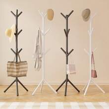 Coat Rack. A Modern, Minimalist Coat Rack Featuring A Tree-Branch Design. This Freestanding Unit Is Suitable For The Bedroom; It Is A Space-Saving, Floor-Standing Solution Ideal For Organizing Items Such As Hats, Scarves, And Handbags. - Multicolor - View 10
