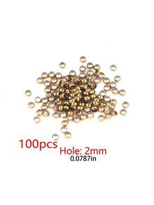 100個 304不鏽鋼 1.5mm鍍金圓管壓珠 DIY珠寶吊墜製作用 - 串珠 - 查看 15