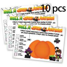 15 Halloween Party Games, Painting Faces On Pumpkins To Make Jack-O'-Lanterns, Dice Throwing (Not Included) In Turns - A - View 6