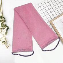 Exfoliating Bath Towel, Dual-Sided Design For Gentle/Rough Exfoliation, Effective Body Scrubbing, Shower Back Brush, Premium Mesh Material, Convenient Tie Design, Loofah Bath Towel, Body Sponge, Makes Skin Smooth, Suitable For Daily Use - Multicolor - View 14