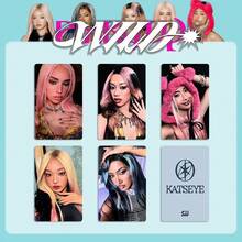 5 بطاقات صور فوتوغرافية إضافية من ألبوم KATSEYE Cat Eye WILD، بطاقات PINKY UP، بطاقات Wvs الإضافية - متعدد الألوان - مشاهدة 9