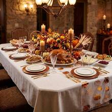 Halloween Thanksgiving Theme Table Runner Transparent Pumpkin Pattern Party Backdrop Decor For Birthdays Anniversaries Home Decor Holiday Parties Photo Background Halloween Thanksgiving Party Banquet Decor - A - View 5