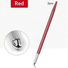 2pcs Aluminum Professional Manual Permanent Makeup Tattoo Eyebrow Lip Pen 3D Eyebrow Embroidery MicroBlading Pen - Multicolor - View 11
