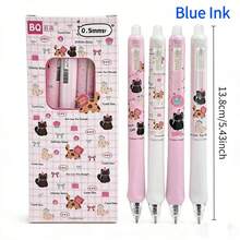 26 buah Pulpen Gel Tarik dan Hapus (4 Pulpen + 20 Isi Ulang + 2 Penghapus), Ujung Halus 0,5 mm Tinta Biru, Motif Kartun Kucing & Anjing Laut yang Lucu, Pulpen Klik yang Dapat Dihapus dengan Sensitivitas Panas, Termasuk Isi Ulang yang Dapat Diganti, Alat Tulis untuk Mencatat dan Merencanakan Pelajaran di Kelas Siswa - MultiWarna - View 3