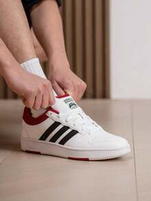 Adidas Men's HOOPS CLASSIC 2026 Summer New Retro Color-Block Casual Sports Sneakers KI1061 - White/Black/Red - View 5