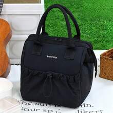 Large Capacity Lunch Tote Bag With Built-In Insulated Liner, Lunch Bag For Office, Students, Picnic, Travel, Camping, Back To School Essential - Multicolor - View 13