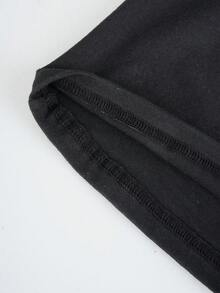 Norcotton Black All-Match Men's Lounge Pants Elastic Waist Versatile Cotton Straight Leg Pajama Pants 2pcs/Pack - Black - View 5