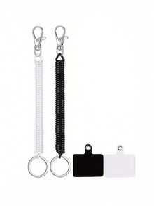 Phone Lanyard With Adhesive Patch, Elastic Phone Wrist Strap And Phone Case Anti-Theft Strap, Suitable For Outdoor Hiking, Skiing, Climbing, Compatible With Most Smartphones, Perfect Birthday Or Holiday Gift For Mother, Family, Friends, Also Can Be Used As Phone Charm Or Phone Chain - Multicolor - View 12