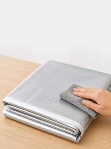 Gray Pulse-Type Washing Machine Cover, Foldable For Storage, Suitable For Most Top-Loading Washing Machines, Ideal For Appliance Protection On Balconies/Outdoors/Laundry Rooms. - Multicolor - View 6