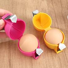 1pc Handheld Egg Shell Cracker, Simple Egg Opening Tool, Mess-Free Egg Shell Cracker, Suitable For Home Baking And Cooking - Multicolor - View 4