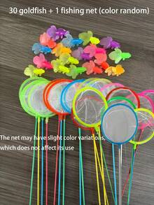 16pcs Realistic Soft Rubber Goldfish Toys, Suitable For Indoor/Outdoor Water Games, Summer Party Decor & Supplies, No Battery Required (Random Colors) - Multicolor - View 12