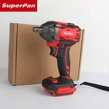 SuperPan Brushless Lithium-Ion Impact Wrench 380N.M High Torque 1/2" Square Drive, 0-2300RPM/0-3200IPM, Auto Repair Tire Change / Steel Structure Installation / Construction Site General Use (Bare Tool) - Red - View 7