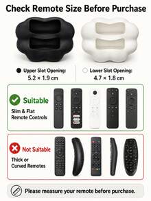 1 buah/2 buah Tempat Penyimpanan Remote Control Berbentuk Awan Hitam & Putih Organizer Penyimpanan Meja Hemat Ruang Tempat Remote TV Cocok Untuk Ruang Tamu, Kamar Tidur, Meja Kantor, dan Konsol Media - Gaya awan - View 12