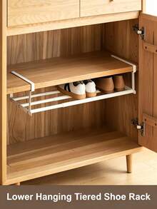 Expandable Shoe Rack Space-Saving Metal Storage Organizer With Adjustable Shelves, No Assembly Required, Suitable For Home And Office, Can Be Placed In Room, Entryway, Under Bed, Bathroom, Closet, Home Essential Decor - Multicolor - View 4
