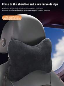 1pc/2pcs Car Headrest Neck Pillow, Vehicle Seat Neck Support Pillow, Plush Cushion Headrest Accessories, Suitable For All Seasons,Car Pillow - Multicolor - View 3