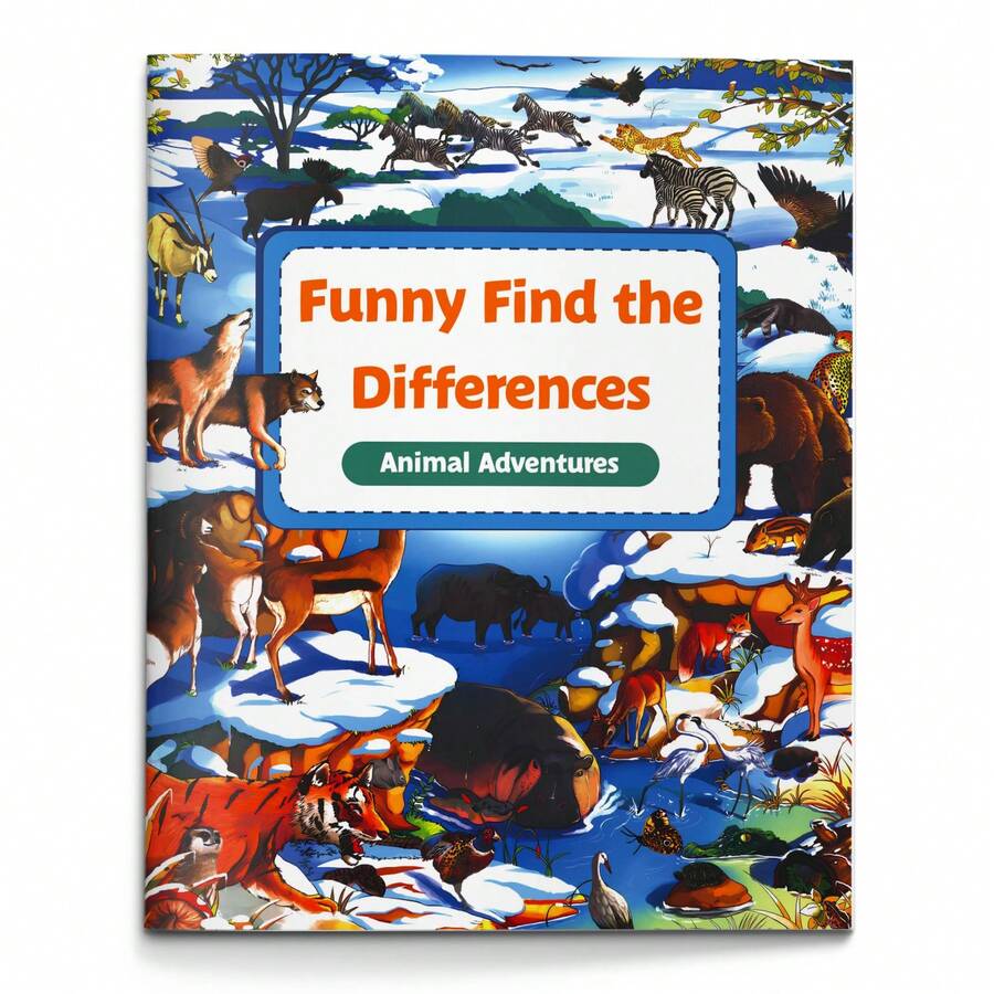 Find The Differences Puzzle Activity Workbooks, Spot The Difference ...