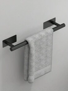4/3/1pc Bathroom Towel Rack Wall-Mounted Bathroom Hanging Rack Dish Cloth Holder Bathroom Kitchen Hardware Accessories Strong Self-Adhesive Bathroom Storage Rack Suitable For Bathroom And Kitchen Decor - Multicolor - View 19