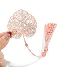 1pc/4pcs/8pcs Metal Carnation Sunflower Leaf Dandelion Bookmark, Pink Metal Flower Bookmark, Perfect Gift, Back To School, School Supplies, Perfect Gift For Book Lovers - Multicolor - View 8