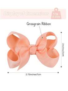 bilicaca 2/10/20/30/40/60pcs Random Color Cute Hair Clips, Satin Ribbon Bow Hair Clips, Hair Accessories Suitable For Girls, Toddlers, Children Daily Wear - Multicolor - View 7