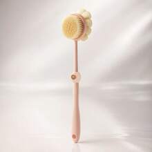 Double-Sided Back Brush, Soft And Hard Bristle Design - 15.6 Inch Long Handle Shower Brush, Non-Slip Grip, Suitable For Dry And Wet Use, Universal For Men, Women And Elderly, Cleans Hard-To-Reach Areas, Lymphatic Massage, Quick-Dry Hygienic Design - A - View 9