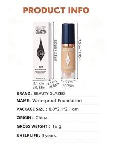 beauty glazed Long-Lasting Waterproof Concealing Moisturizing Matte Long-Wear Foundation, Provides Perfect Flawless Smooth Texture - #101 - View 9
