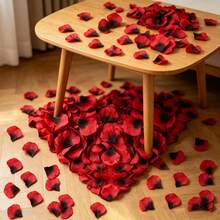 1000pcs Artificial Silk Rose Petals, Suitable For Valentine's Day, Romantic Night, Wedding, Proposal, Anniversary, Floral Decoration - Multicolor - View 9