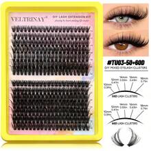 266/280 Pcs Fluffy Lash Clusters 30-80D Voluminous Cluster Lashes Natural Look DIY Lashes Curly Wispy Individual Lashes Soft Multi-Layer 3D False Eyelashes For Daily&Party, Performance, Festival, Halloween Day Makeup - Beginner Friendly - View 10