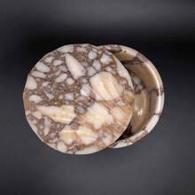 Marble Storage Jar Jewelry Organizer Makeup Tool Holder Aromatherapy Decor Bathroom Storage Canister Premium Atmosphere Decorative Item Vintage Style Ornament - View 4