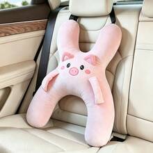 1 buah Bantal Mobil Mewah Multifungsi dan Bantal Penopang Leher Bergambar Hewan Kartun, Ideal untuk Perjalanan dan Istirahat - MultiWarna - View 9