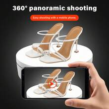 145mm Electric Rotating Display Stand Mirror 360 Degree Turntable Jewelry Holder Battery For Photography Video Shooting Props - Multi-color - View 4
