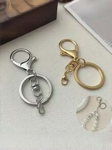 30pcs Stainless Steel Key Rings - Multi-Functional Car And Bag Accessories Hooks, Suitable For DIY Handmade Projects Fashionable Keychains - Keychain - View 3