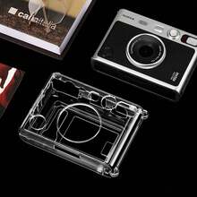 Crossbody Camera Crystal Protective Case Transparent Camera Protective Cover + Crossbody Shoulder Strap PVC Material Anti-Scratch Anti-Drop Camera Accessories Suitable For In-Stax Mini Crystal Shell Camera Transparent Protective Case Non-Yellowing Transparent Shell Travel Essential - View 4