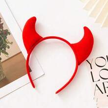 Devil Horn Headband In Stock Cross-Border Hot Holiday Party Ball Red Horn Costume Headband Hair Accessory, Holiday Atmosphere Costume Prop Cosplay - Multicolor - View 11