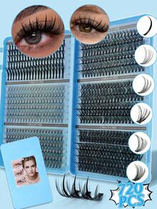 CMAYOME 600/684/708/720pcs D-Curl False Eyelashes, Includes 10D-150D Different Lengths And Pointed Single Eyelashes, Suitable For Various Eye Makeup Styles, Beginner-Friendly, Eyelash Clusters, High Cost-Performance - Multicolor - View 17