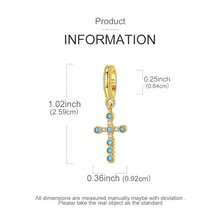 Vectoflux 1pc S925 Sterling Silver Cross Series Pendant Suitable For Original Bracelet Necklace Keychain DIY Pendant Making Women's Gift, Suitable For Birthday Party Holiday Gift - Multicolor - View 9
