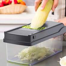 Rallador Cortador Rebanador Picador 13 Piezas Manual Para Futas Y Verduras Viralix - Verde - Ver 7