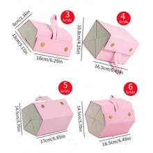 1pc Foldable, Multi-Specification, Large Capacity Vintage Creative PU Leather Glasses Case, 2/3/4/5/6 Slots, Portable Travel Glasses Case, Foldable Design, Non-Washable. Features: No Printing, No Burrs, Handbag Accessory, Home Storage, Aesthetic And Neat, Best Choice For Gift - Pink - View 12