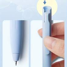 6pcs Morandi Clickable Neutral Pens Set, Multi-Color Journaling Markers For Students, Learning, Office And Daily Writing - A - View 8