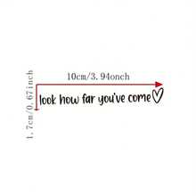 Look How Far You've Come Rearview Mirror Sticker, Car Rearview Mirror Sticker, Vinyl Sticker, Her Gift, Inspirational Sticker, Affirmation Sticker, Car Sticker, Vehicle Use, Car Sticker, Car Vinyl Sticker, Car Accessories, Driving Inspiration, Fashion Sticker, Decoration, Vinyl Glossy Surface, Vinyl Material, Car Sticker, Mirror Sticker, Car Enthusiast, Vehicle Owner - A - View 3