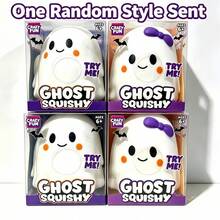 1 buah Mainan Squishy Hantu Raksasa yang Seru dan Gila, Set Pita Putih & Ungu Ekstra Besar, Mainan Penghilang Stres, Squishy yang Renyah - MultiWarna - View 2