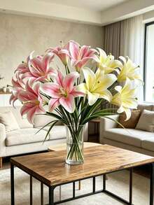 Artificial Lily Flower Decoration Ornament Suitable For Wedding Banquet Exhibition Hall Photography Prop - Multicolor - View 2